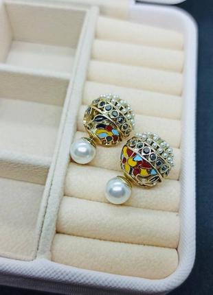 Сережки christian dior