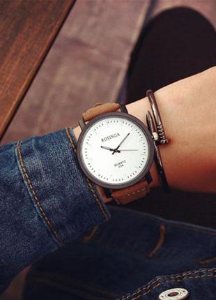 Круті кварцові наручні годинники з веганської шкіри rosinga 🔥