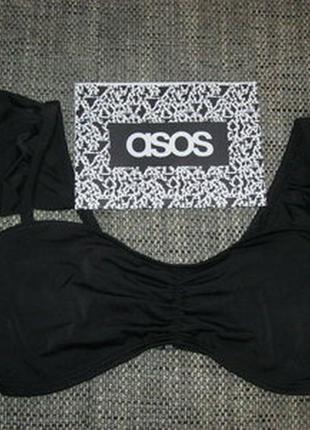 Купальник верх бикини-топ с короткими рукавами asos design curve5 фото