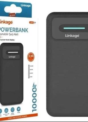 Powerbank linkage lkp-17 аккумулятор 10000 mah портативное зарядное устройство  черный