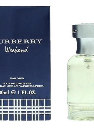 Мужская туалетная вода, eau de toilette burberry weekend, 30 ml