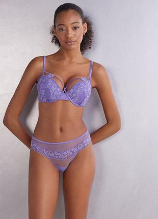 Мереживний сливовий комплект intimissimi elena 70b, 75c