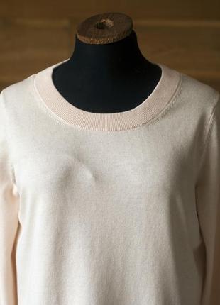 Світло рожевий котоновий светр жіночий esprit, розмір m, l2 фото