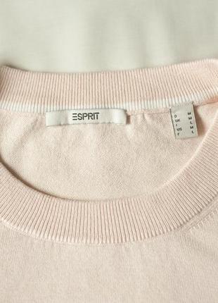 Світло рожевий котоновий светр жіночий esprit, розмір m, l6 фото