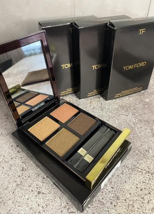 Tom ford - eye color quad crème eyeshadow palette - палетка теней, 36 - tiger eye3 фото