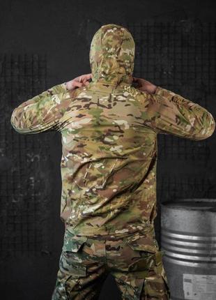Легкая демисезонная тактическая мультикам куртка multicam военная ветровка дождевик2 фото