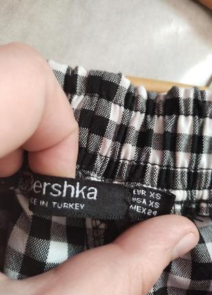 Женские штаны брюки в клетку bershka3 фото