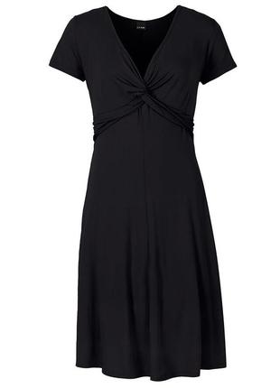 Трикотажное черное платье bovisoro/bodyflirt5 фото
