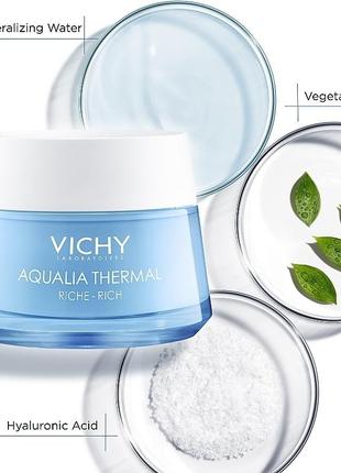 Vichy aqualia thermal rehydrating cream rich глибоко зволожуючий крем