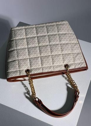 Женская сумка shopper bag beige5 фото