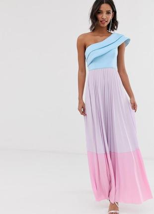 Платье неопрен плиссе asos