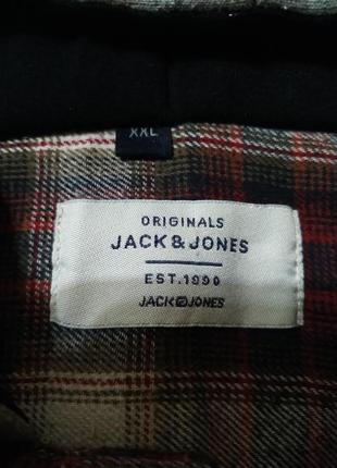 Сорочка чоловіча фланелева з капюшоном від jack&  jones4 фото