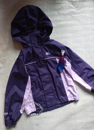 Детская куртка ветровка дождевик для девочки trespass