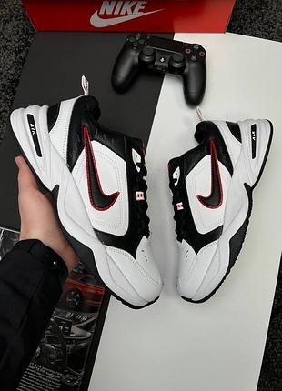 Чоловічі шкіряні кросівки на весну в стилі nike air monarch 🆕 кросівки найк монарх