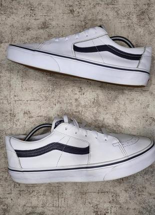 Кеди vans old skool оригінал ванс олд скул шкіряні білі кросівки