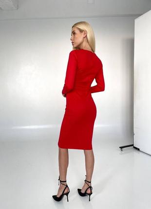 ❗️ sale ❗️ сукня міді щільний італійський трикотаж