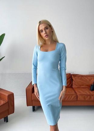 ❗️ sale ❗️ сукня міді щільний італійський трикотаж