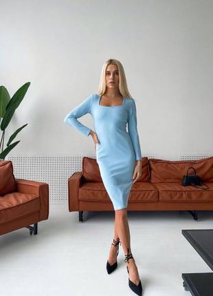 ❗️ sale ❗️ сукня міді щільний італійський трикотаж