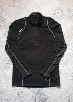 Спортивний компресійний лонгслів термо кофта рашгард nike pro jordan under armour (m/l)