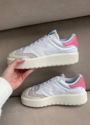 Кросівки nb ct302 white/pink premium