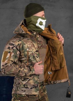 Камуфляжна тактична весняна куртка мультикам військова куртка softshell multicam7 фото