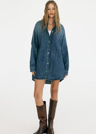 Джинсова сорочка zara