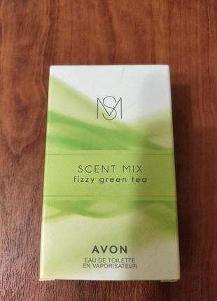 Туалетная вода scent mix fizzy green tea от avon