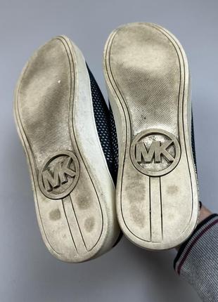 Люксовые текстильные кроссовки сникерсы michael kors 39-405 фото