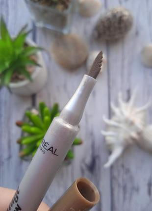 Фломастер для бровей с эффектом микроблейдинга l`oréal paris unbelieva brow micro tatouage7 фото