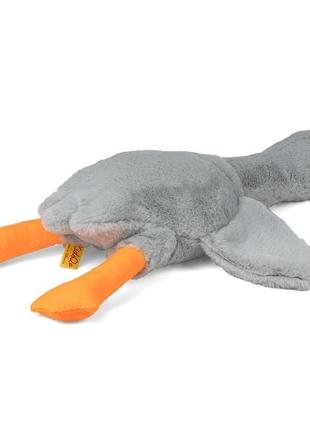 М'яка іграшка kidsqo гусак-обіймась 105 см сірий (kd744)2 фото