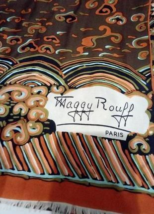 Вінтажний шарф maggy rouff3 фото