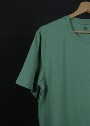 Мужская футболка однотонная цвет тифанни люкс качество2 фото