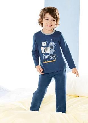 Комплект набор подарок 86 92 костюм домашний пижама хлопковый монстры monster