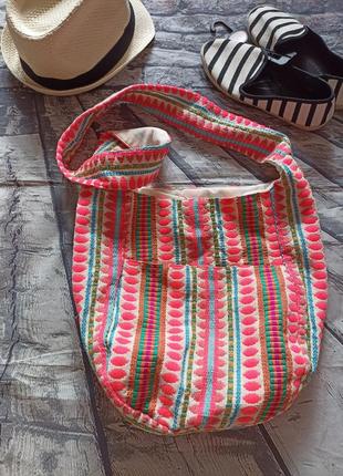 Яскрава текстильна сумка в етно-стилі primark3 фото