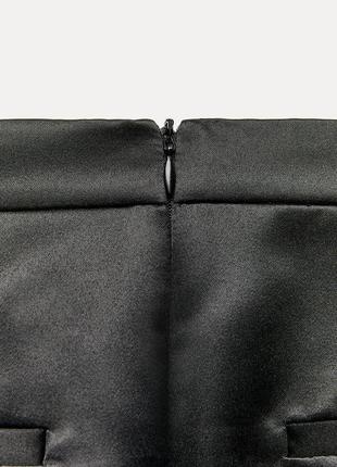 Шикарная атласная юбка длины миди.10 фото