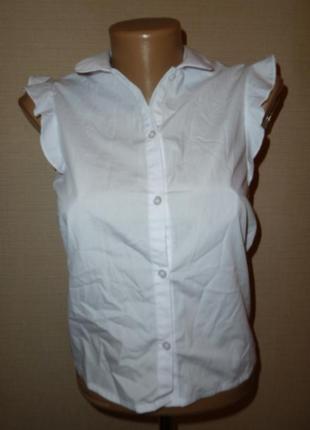Біла шкільна сорочка блузка на 10-11 років від george
