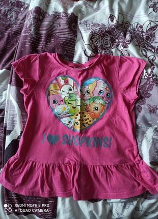 Футболка туніка на 5-7 лет