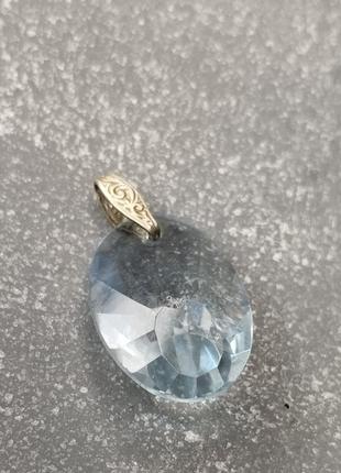 Swarovski aqua crystal кулон кристал скло3 фото