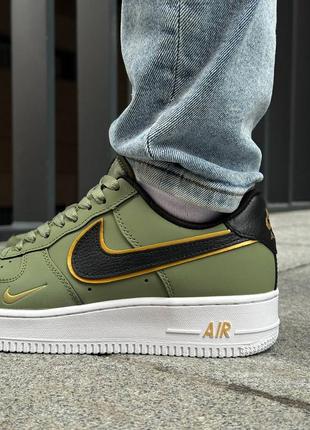 Nike force olive gold black1 фото