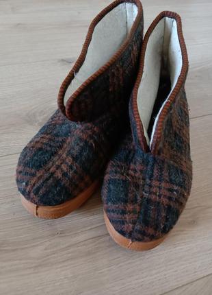 Короткие сапожки для дома и дома / теплая текстильная обувь / валянки4 фото