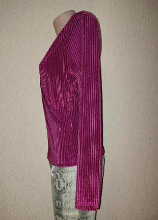 Женская велюровая, бархатная кофта, блузка reserved4 фото