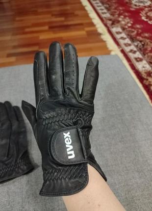 Оригинальные кожаные перчатки для верховой езды uvex , велосипеда ,мотоцикла6 фото