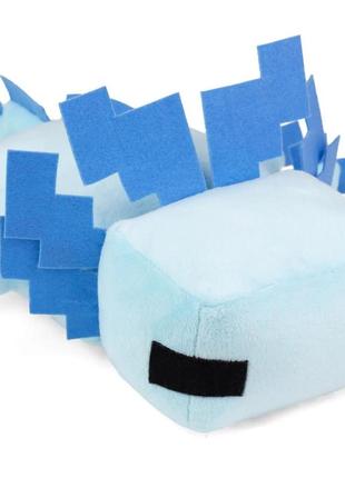 М'яка іграшка — цукерка titatin аксолотль minecraft 37 см блакитна (tt1020)4 фото