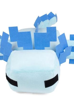 М'яка іграшка — цукерка titatin аксолотль minecraft 37 см блакитна (tt1020)2 фото
