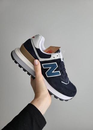 Жіночі кросівки new balance 574 indigo2 фото