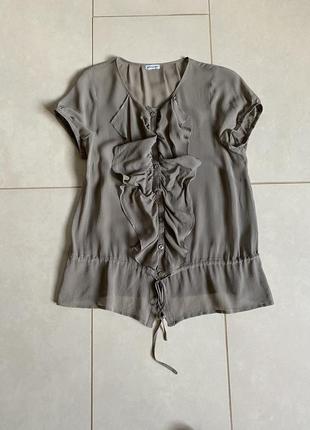 Изумительная шёлковая блуза эксклюзив intimissini размер s3 фото