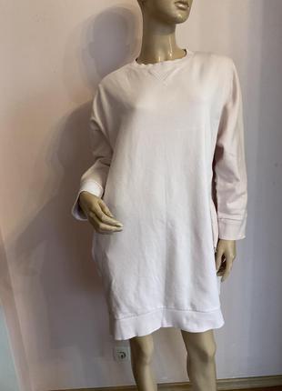 Фирменное хлопковое толстовка- платье- туника/ м/ brend cos