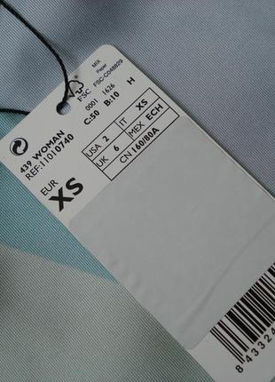 Платье в полоску с воланом mango, р.xs 6