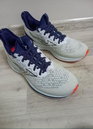 Кроссовки mizuno wave rider neo 2 running white, 42.5. (27.5см )5 фото