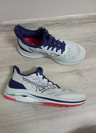 Кроссовки mizuno wave rider neo 2 running white, 42.5. (27.5см )3 фото